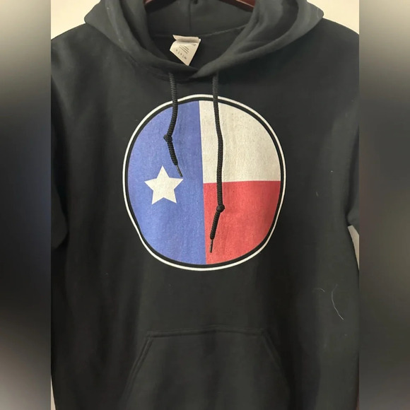 Adult Small Texas Flag Sweatshirt w hood - Picture 2 of 5